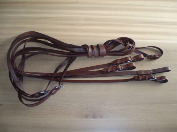 Dubbelspanleidsels in leder