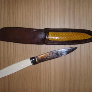 Lederen etui voor messen of gereedschap (vb gsm, tablet,...)