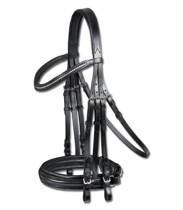 Waldhausen X-Line Double Bridle Jerez - Stang & Trens